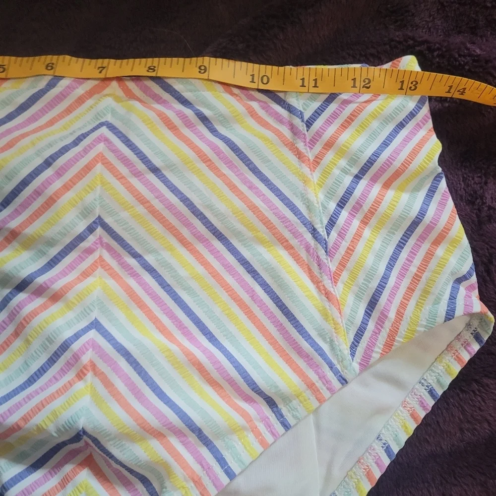 kate spade new York Beach stripe‎ bikini Bottom NWOT Large